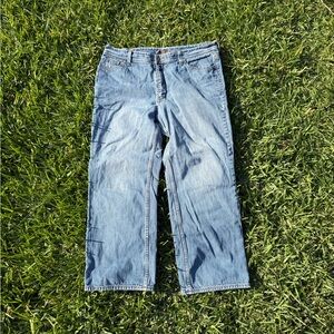 Light blue baggy jeans